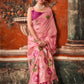 Khadi Cotton Multi Colour Extract Design Saree