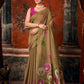 Khadi Cotton Multi Colour Extract Design Saree