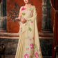 Khadi Cotton Multi Colour Extract Design Saree