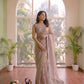 Beautiful Jarkhan Diamond work Saree