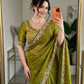 Designer Party Wear Soft  Fendy Satin silk Saree