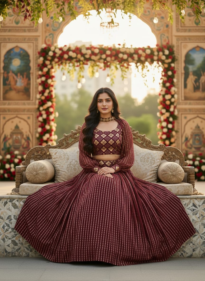 Premium Georgette Elegant Lehenga Choli