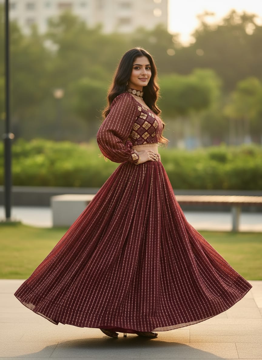 Premium Georgette Elegant Lehenga Choli