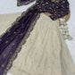 Cosmos with Zari & Sequins Embroidered work lehenga
