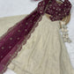 Cosmos with Zari & Sequins Embroidered work lehenga