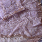 Pure Soft Net With Beautiful Original Rose Gold Beads Saree