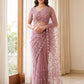 Net Bidds Sequence Pearls Embroidery Work Saree