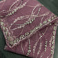 Net Bidds Sequence Pearls Embroidery Work Saree