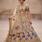 Einführung eines 4 Meter ausgestellten Fox Georgette Lehenga