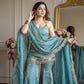 Premium Fandy Fabric Zari & Sequence Embroidery Work Sharara Set
