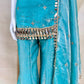 Premium Fandy Fabric Zari & Sequence Embroidery Work Sharara Set