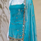 Premium Fandy Fabric Zari & Sequence Embroidery Work Sharara Set