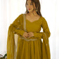 PRESENTING NEW PREMIUM QUALITY PURE ROMANSILK CHANDERI GOWN