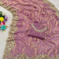Premium Fandy satin with c pallu 3mm sequence saree