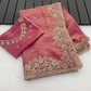 Premium Fandy satin with c pallu 3mm sequence saree