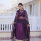 Dola silk with Meena Weaving With Sequins coding Embroidered lace lehenga