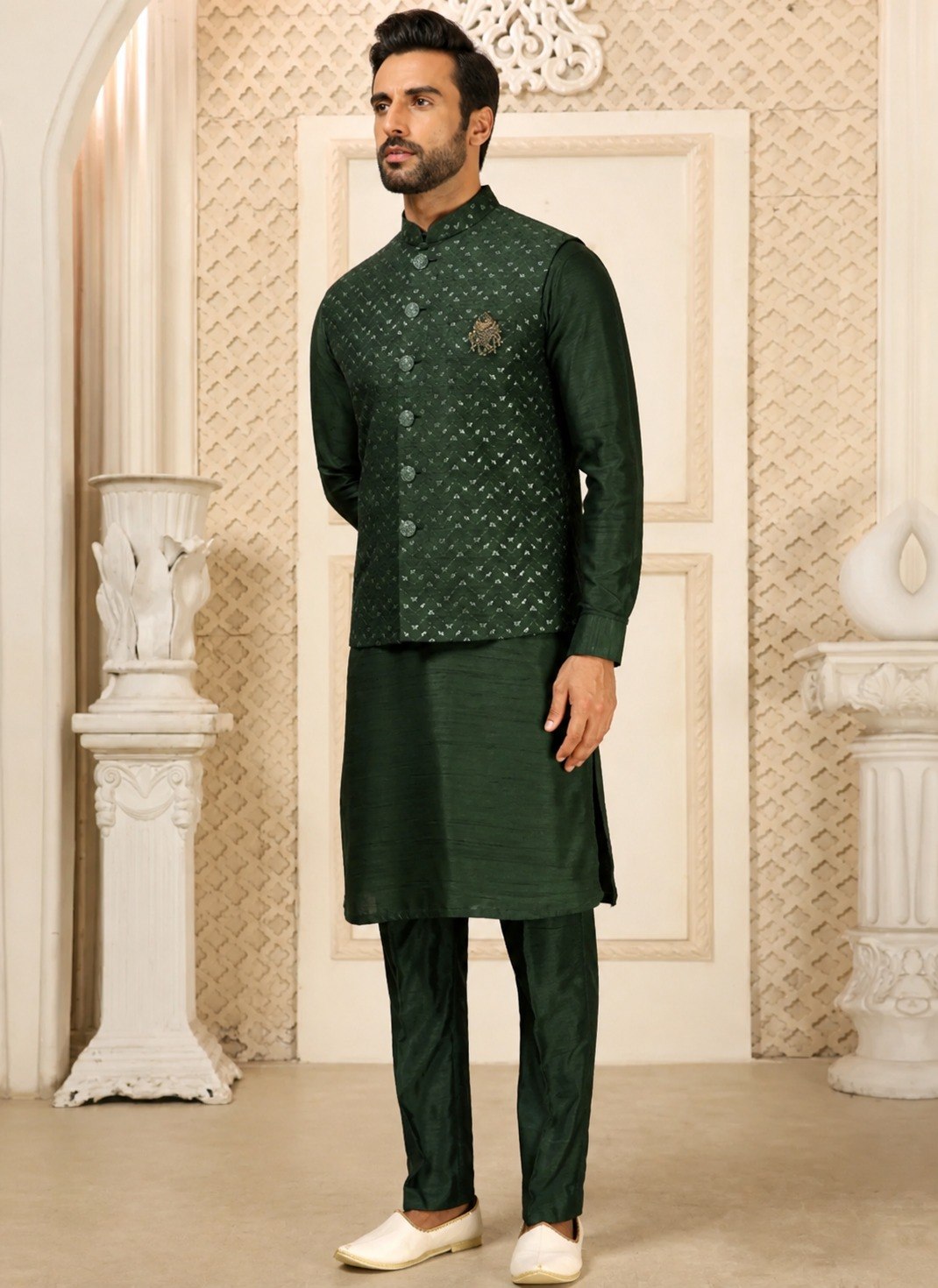 Premium Men’s Koti Kurta Set
