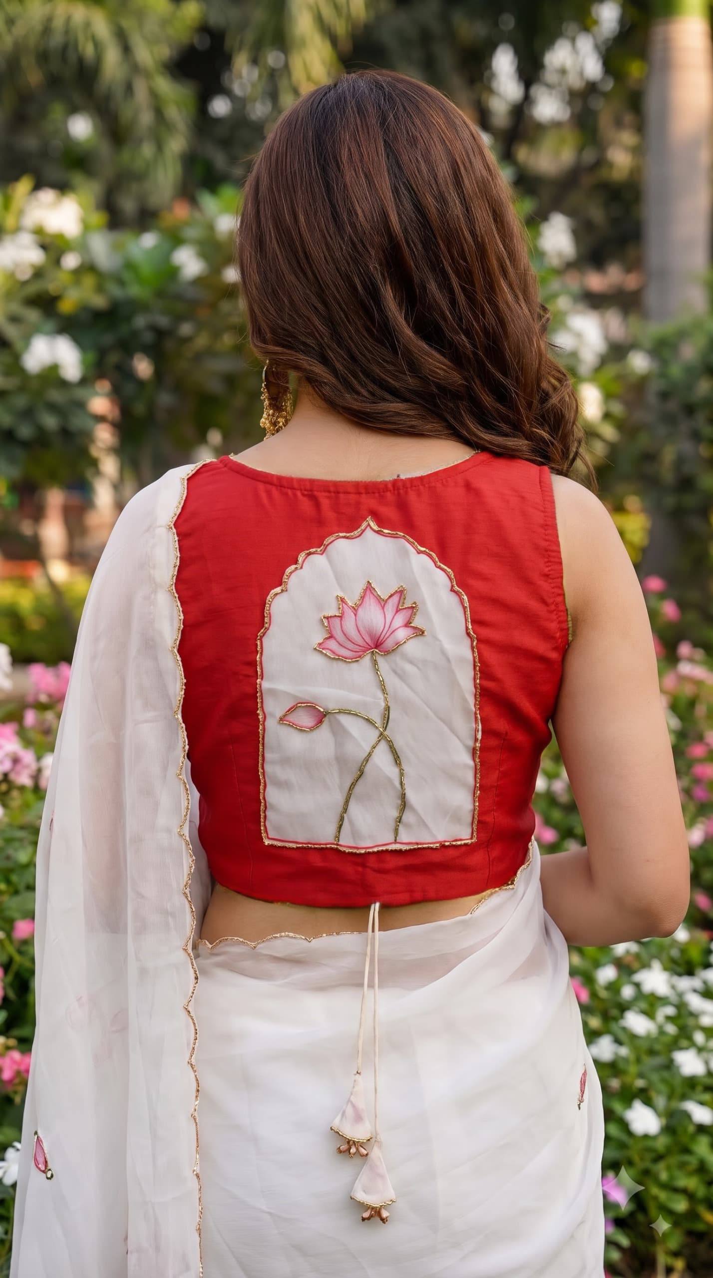 Soft pure Georgette handwork sarees