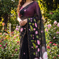 Soft pure Georgette handwork sarees
