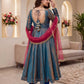 Sindoori Silk Real Mirror Lace Border Saree