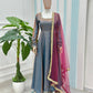 Sindoori Silk Real Mirror Lace Border Saree