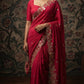 Party Wear Soft Shattin Chiffon Saree