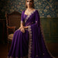 Party Wear Soft Shattin Chiffon Saree