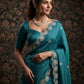 Party Wear Soft Shattin Chiffon Saree
