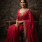 Party Wear Soft Shattin Chiffon Saree