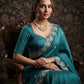 Party Wear Soft Shattin Chiffon Saree