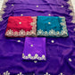 Party Wear Soft Shattin Chiffon Saree
