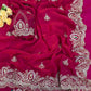 Premium Two-Tone Space Satin Silk Saree