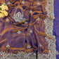 Premium Two-Tone Space Satin Silk Saree