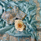 Elegant Crystal Crush Tissue Saree