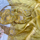 Elegant Crystal Crush Tissue Saree
