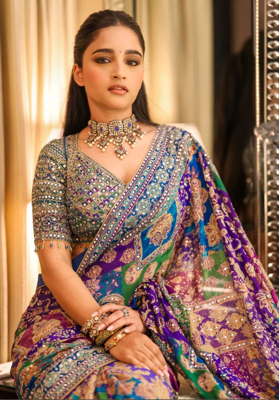 Presenting You Most Beautiful Latest Real Mirror Work Saree Collection