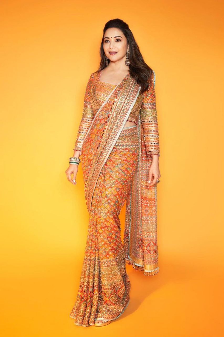 Presenting You Most Beautiful Latest Real Mirror Work Saree Collection