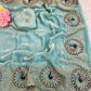 Presenting our stunning Space Satin Saree