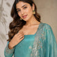 Premium Fandy Satin Zari Sequence Embroidery Work Gown