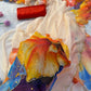 Soft Tebby silk with floral print saree