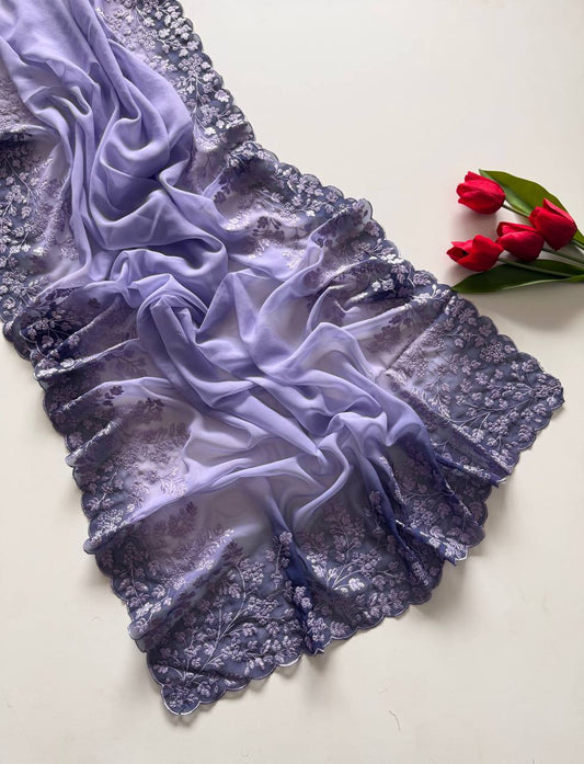 Soft & Flowing Georgette fabric saree