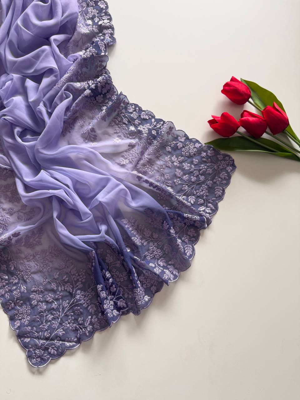 Soft & Flowing Georgette fabric saree