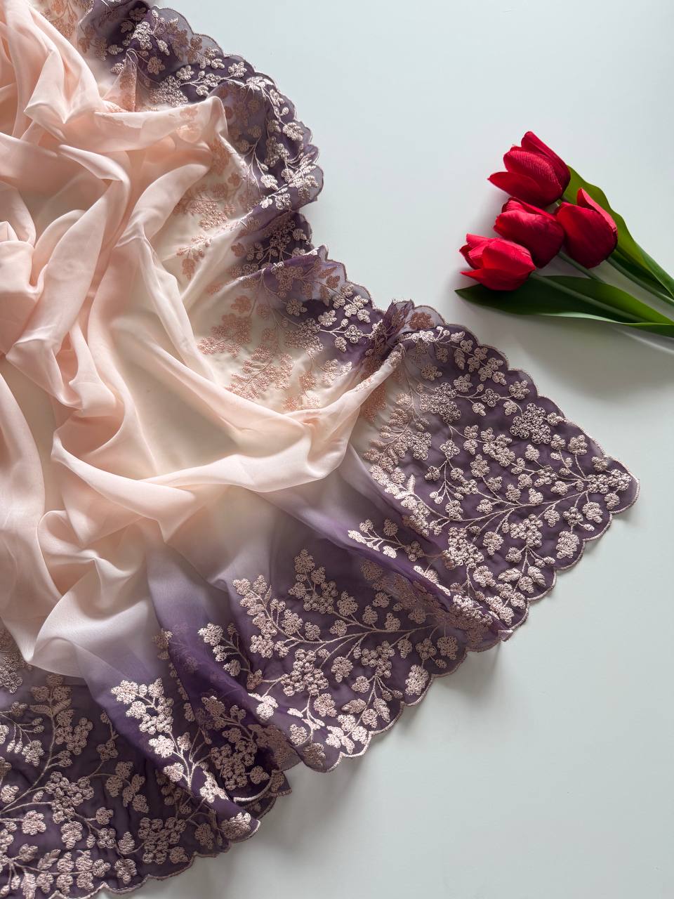Soft & Flowing Georgette fabric saree