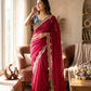 NC Zari Butti Sequance and Zari Embroidery Work Saree