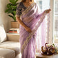 NC Zari Butti Sequance and Zari Embroidery Work Saree