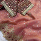 NC Zari Butti Sequance and Zari Embroidery Work Saree