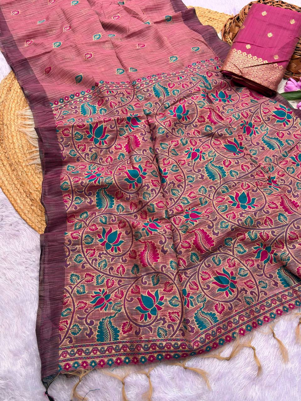PURE JAMDANI SILK SAREE