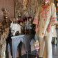COS MOSS REAL MIRROR AND SEQUENCE EMBROIDERY WORK SUIT