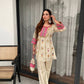 COS MOSS REAL MIRROR AND SEQUENCE EMBROIDERY WORK SUIT