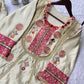 COS MOSS REAL MIRROR AND SEQUENCE EMBROIDERY WORK SUIT